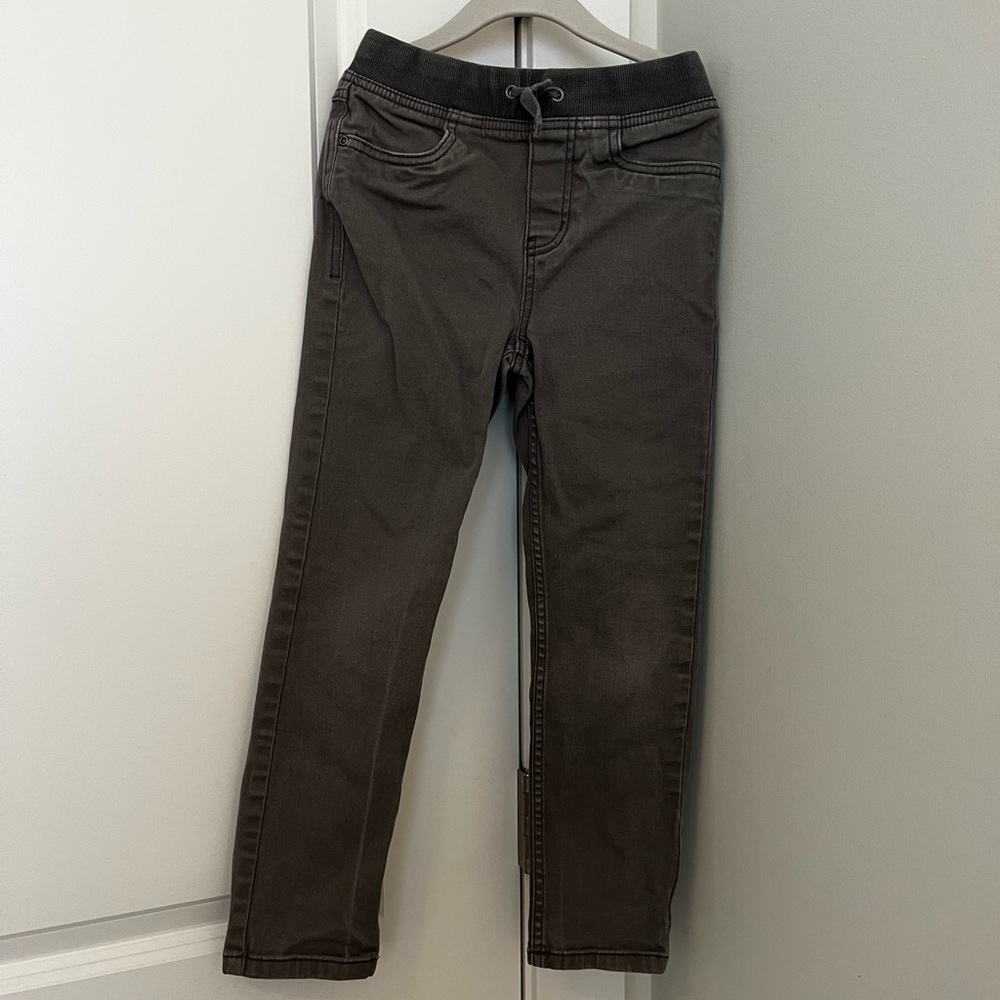Hanna Andersson Kickstart Slim Pull-on Stretch Twill Pant (size: 8/130)